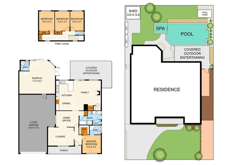 Floorplan of Homely house listing, 22 Faraday Street, Boronia VIC 3155