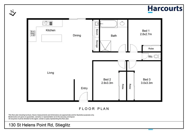 Floorplan of Homely house listing, 130 St Helens Point Road, Stieglitz TAS 7216