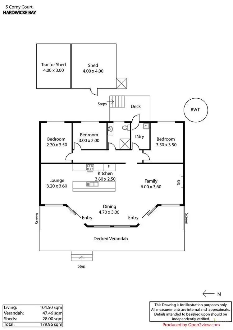 Floorplan of Homely house listing, 5 Corny Court, Hardwicke Bay SA 5575