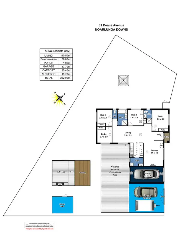 Floorplan of Homely house listing, 31 Deane Avenue, Noarlunga Downs SA 5168