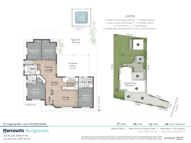 Floorplan of Homely house listing, 30 Sugarglider Lane, Mudgeeraba QLD 4213