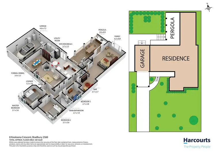 Floorplan of Homely house listing, 8 Kooloona Crescent, Bradbury NSW 2560