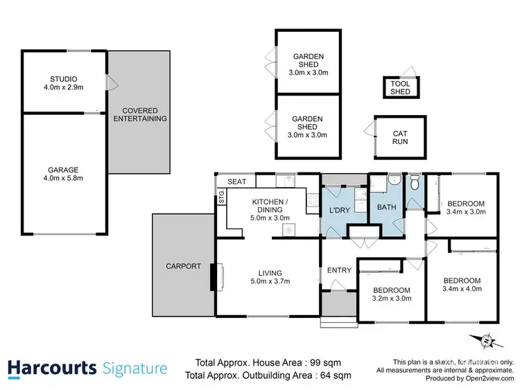 Floorplan of Homely house listing, 42 Benjamin Terrace, New Norfolk TAS 7140