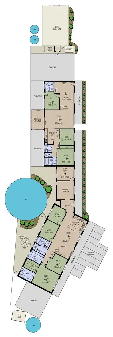 Floorplan of Homely house listing, 91 Oakridge Road, Chandlers Hill SA 5159
