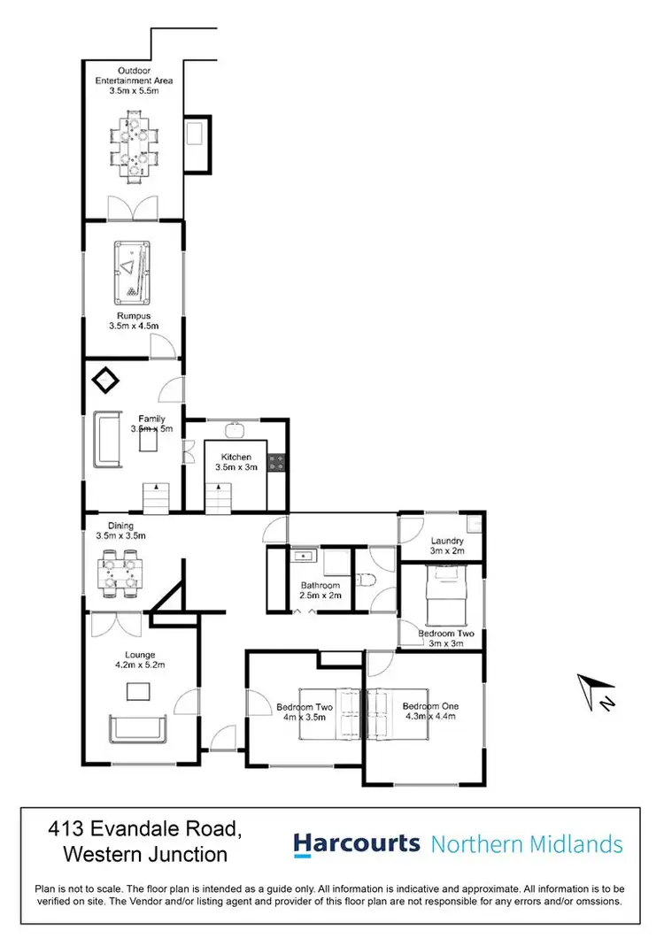 Floorplan of Homely house listing, 413 Evandale Road, Western Junction TAS 7212