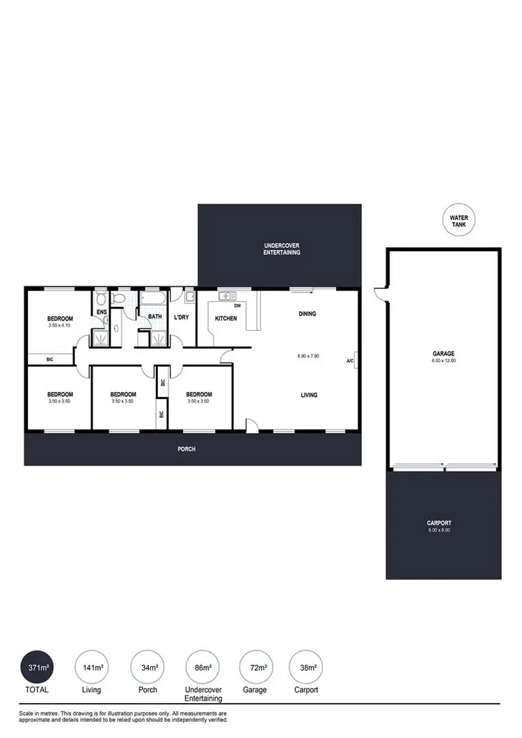 Floorplan of Homely house listing, 1 Hargreaves Road, Middleton SA 5213