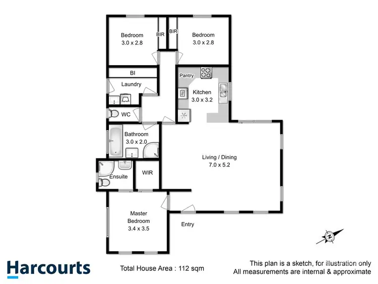 Floorplan of Homely house listing, 11 Justitia Court, Campania TAS 7026