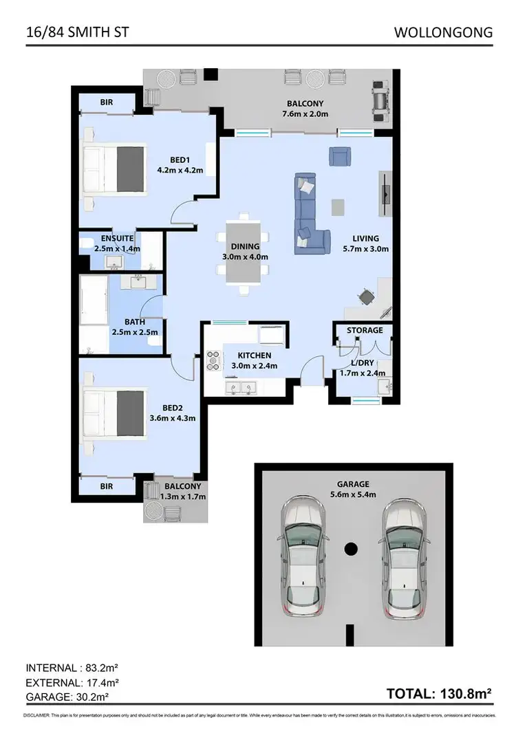 Floorplan of Homely apartment listing, 16/84 Smith Street, Wollongong NSW 2500
