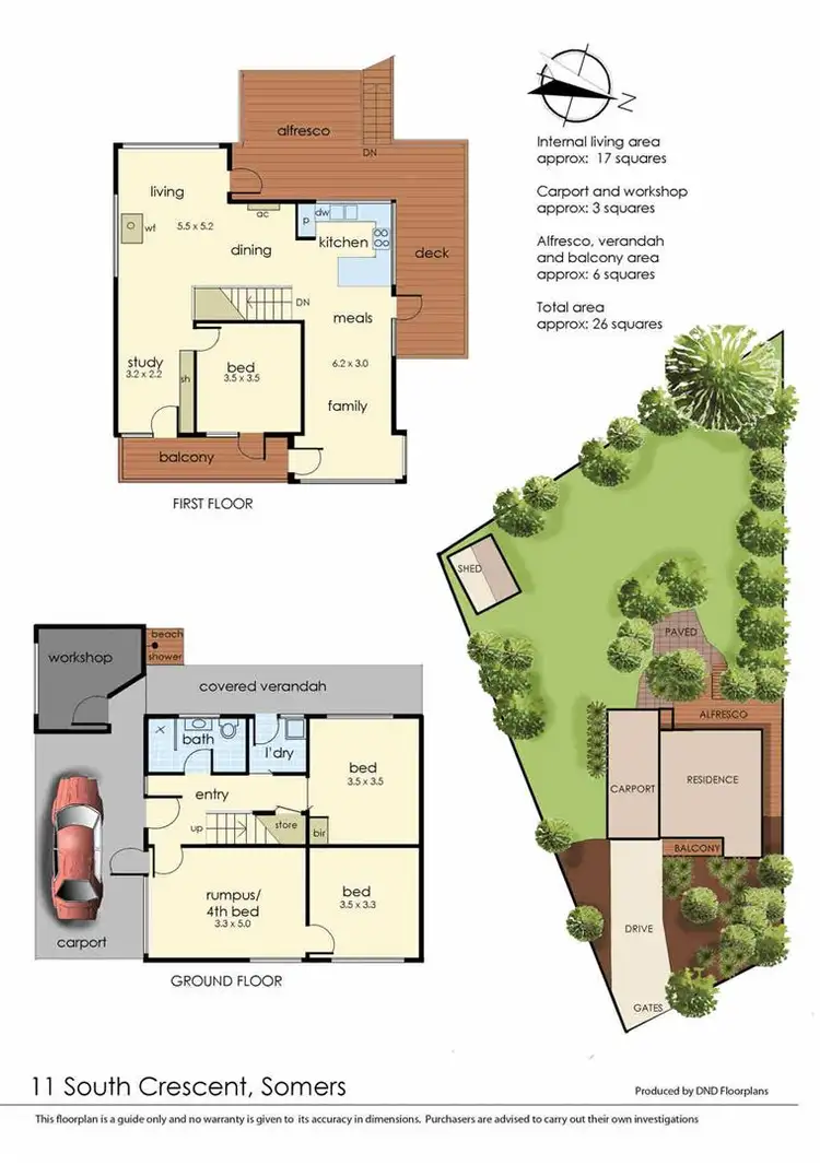 Floorplan of Homely house listing, 11 South Crescent, Somers VIC 3927