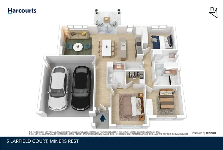 Floorplan of Homely house listing, 5 Larfield Court, Miners Rest VIC 3352