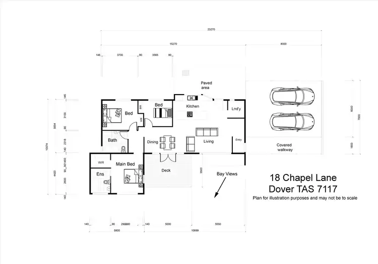 Floorplan of Homely house listing, 18 Chapel Lane, Dover TAS 7117