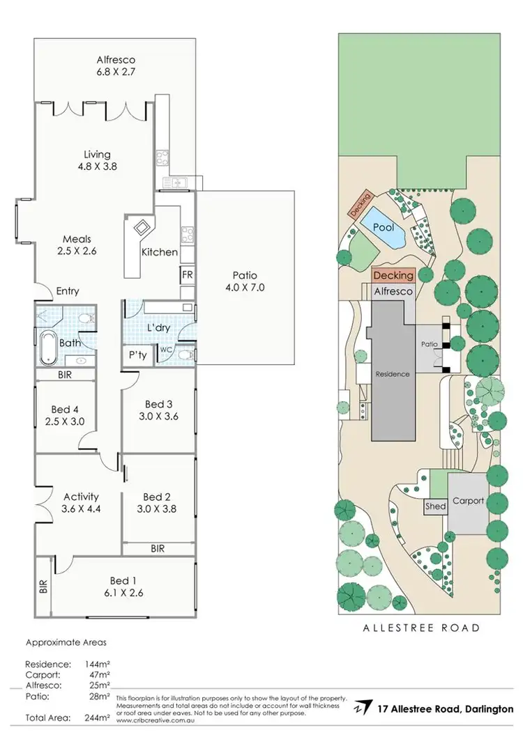 Floorplan of Homely house listing, 17 Allestree Road, Darlington WA 6070