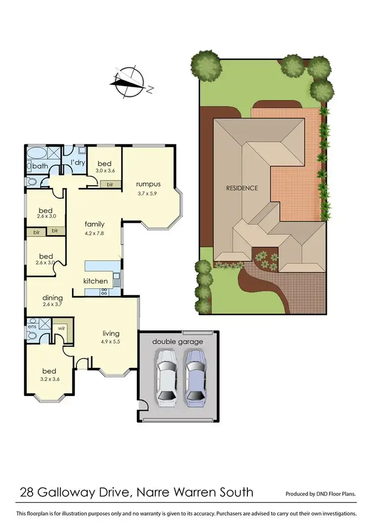 Floorplan of Homely house listing, 28 Galloway Drive, Narre Warren South VIC 3805