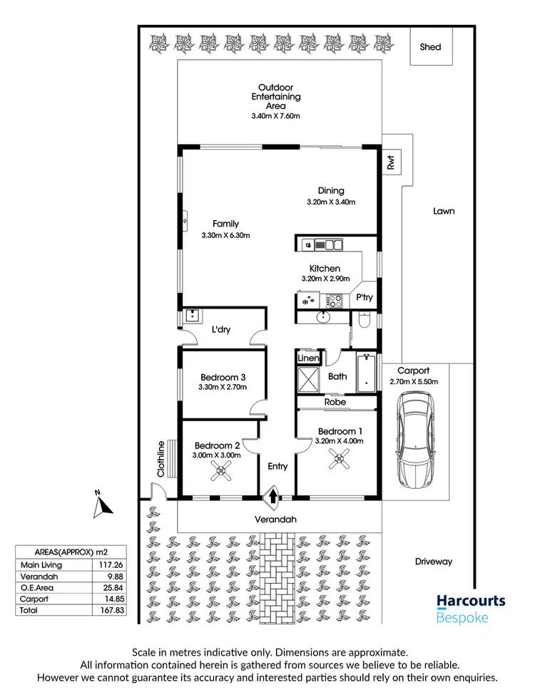 Floorplan of Homely house listing, 13 Wirunda Court, Ingle Farm SA 5098