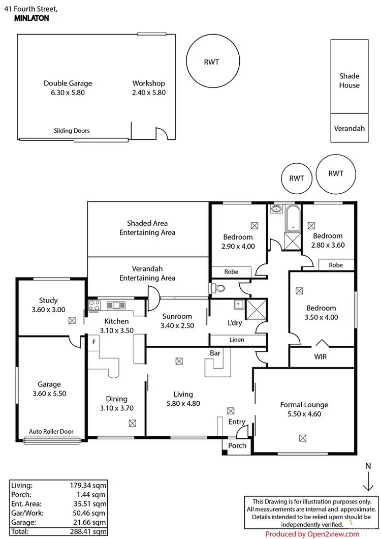 Floorplan of Homely house listing, 41 Fourth Street, Minlaton SA 5575