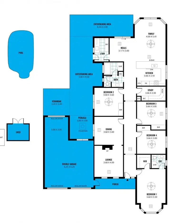 Floorplan of Homely house listing, 21 Craigburn Drive, Flagstaff Hill SA 5159