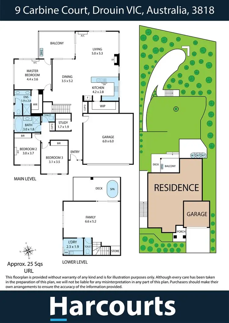 Floorplan of Homely house listing, 9 Carbine Court, Drouin VIC 3818