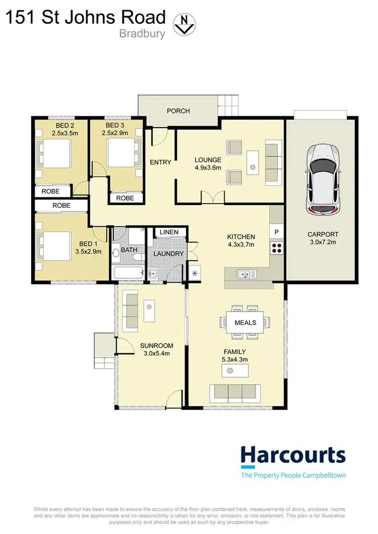 Floorplan of Homely house listing, 151 St Johns Road, Bradbury NSW 2560