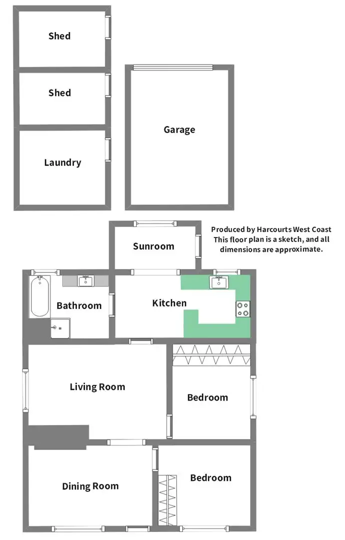 Floorplan of Homely house listing, 22 McNamara Street, Queenstown TAS 7467