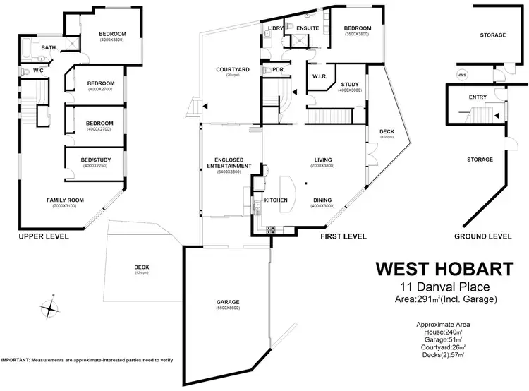 Floorplan of Homely house listing, 11 Danval Place, West Hobart TAS 7000