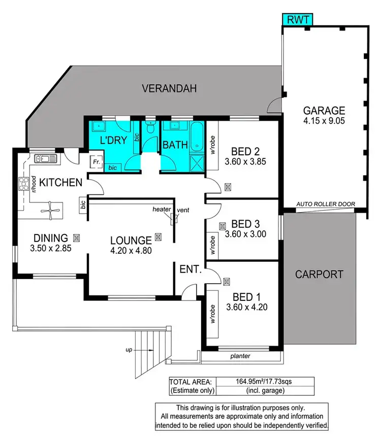Floorplan of Homely house listing, 58 McClure Avenue, Reynella East SA 5161