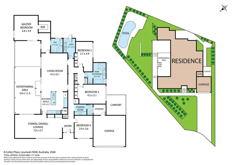 Floorplan of Homely house listing, 8 Cotter Place, Leumeah NSW 2560