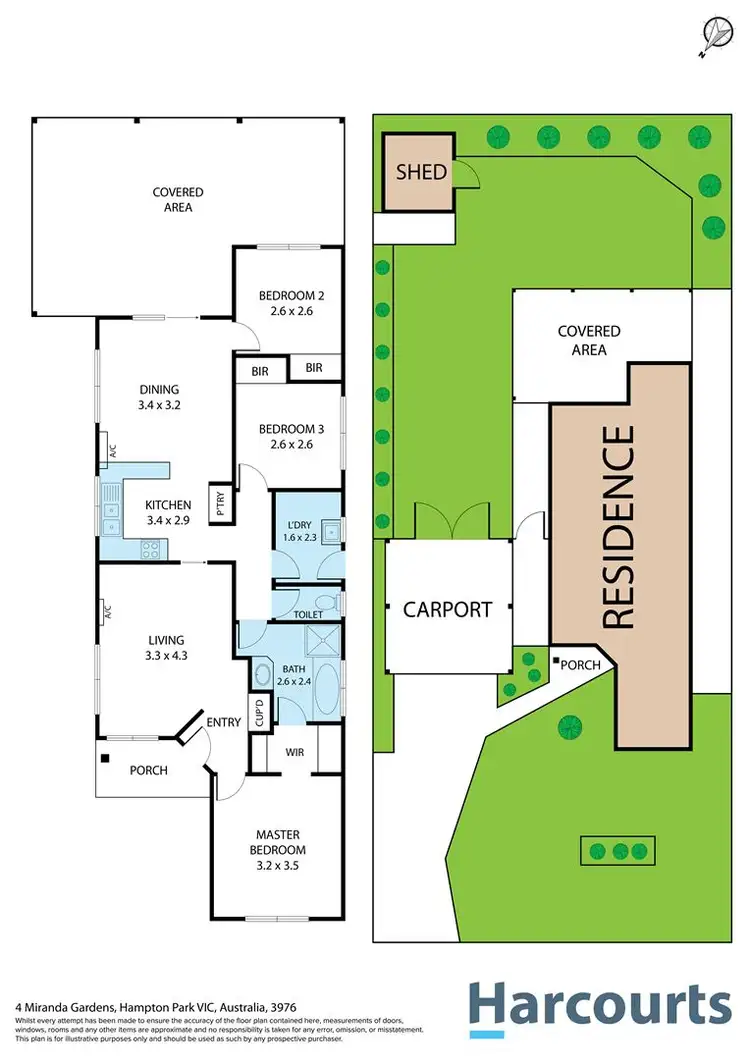 Floorplan of Homely house listing, 4 Miranda Gardens, Hampton Park VIC 3976