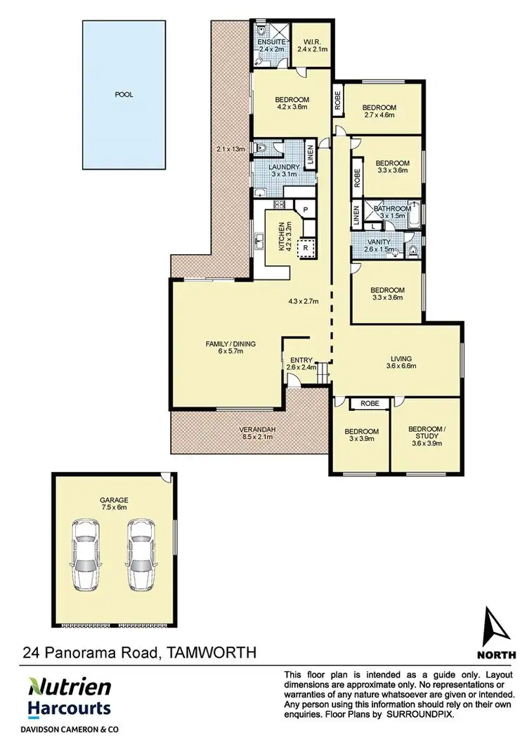 Floorplan of Homely house listing, 24 Panorama Road, Tamworth NSW 2340
