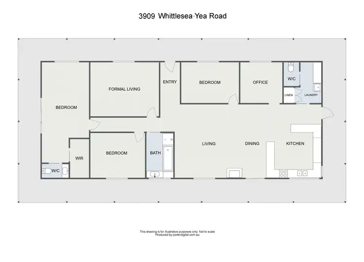 Floorplan of Homely rural property listing, 3909 Whittlesea-Yea Road, Yea VIC 3717