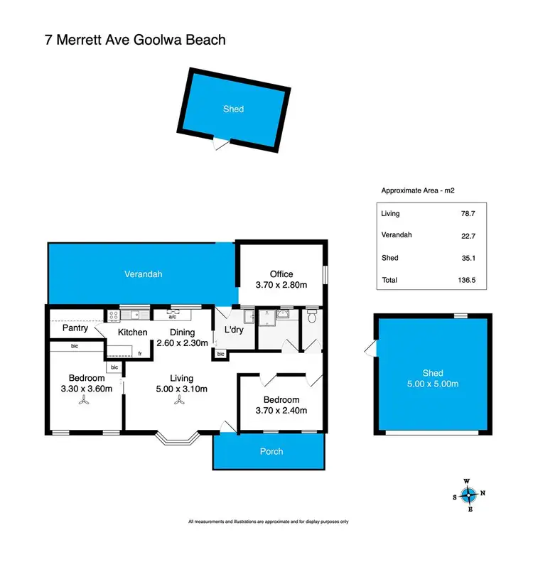 Floorplan of Homely house listing, 7 Merrett Avenue, Goolwa Beach SA 5214