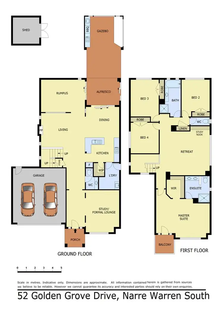 Floorplan of Homely house listing, 52 Golden Grove Drive, Narre Warren South VIC 3805