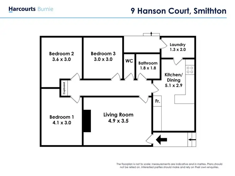 Floorplan of Homely house listing, 9 Hanson Court, Smithton TAS 7330