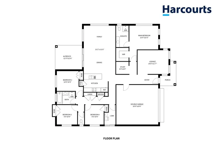 Floorplan of Homely house listing, 8 Brady Court, Horsham VIC 3400
