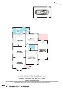 Floorplan of Homely house listing, 91 Grange Road, Grange QLD 4051