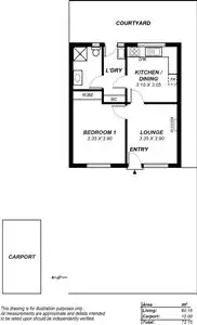 Floorplan of Homely unit listing, 6/36 Warwick Avenue, Kurralta Park SA