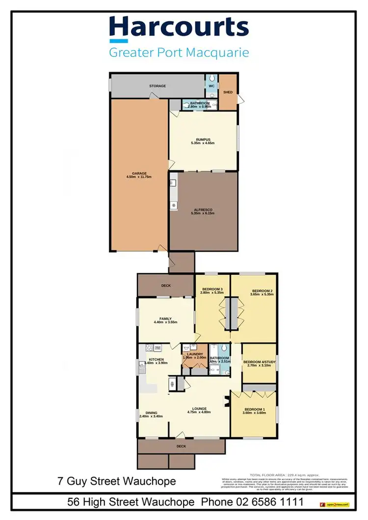 Floorplan of Homely house listing, 7 Guy Street, Wauchope NSW 2446