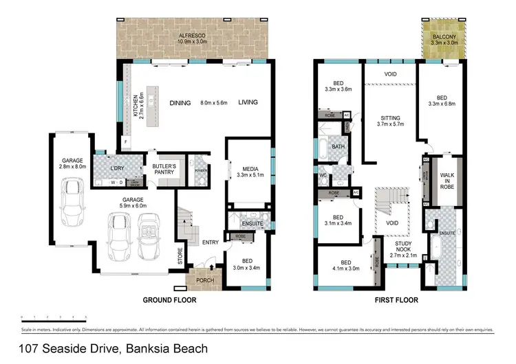 Floorplan of Homely house listing, 107 Seaside Drive, Banksia Beach QLD 4507