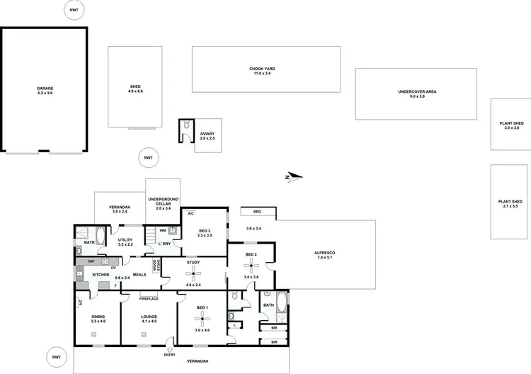 Floorplan of Homely house listing, 1 Main North Road, Rhynie SA 5412