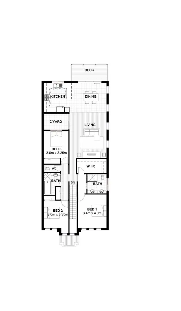 Floorplan of Homely townhouse listing, 1-9/5S Temora Rise, Berwick VIC 3806