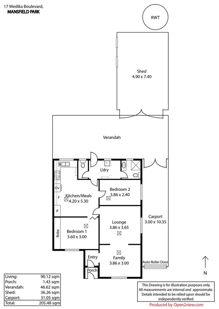 Floorplan of Homely house listing, 17 Medika Boulevard, Mansfield Park SA 5012
