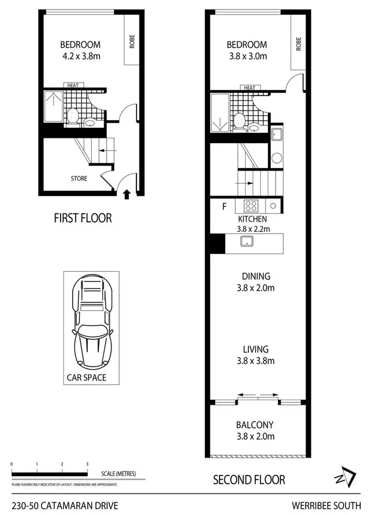 Floorplan of Homely apartment listing, 230/50 Catamaran Drive, Werribee South VIC 3030