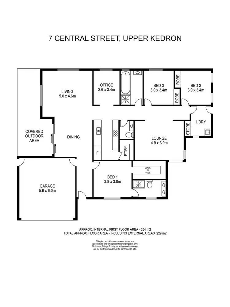 Floorplan of Homely house listing, 7 Central Street, Upper Kedron QLD 4055