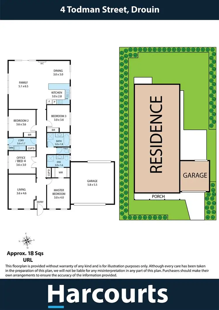 Floorplan of Homely house listing, 4 Todman Street, Drouin VIC 3818