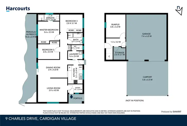 Floorplan of Homely house listing, 9 Charles Drive, Cardigan Village VIC 3352