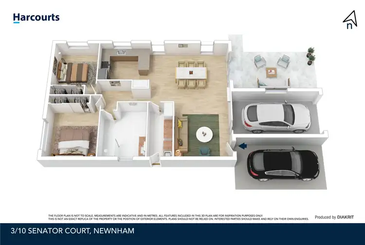 Floorplan of Homely unit listing, 3/10 Senator Court, Newnham TAS 7248