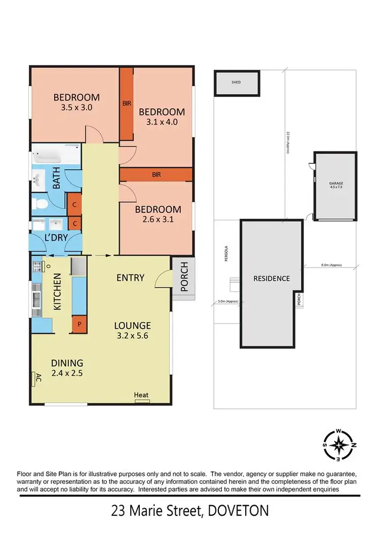 Floorplan of Homely house listing, 23 Marie Street, Doveton VIC 3177