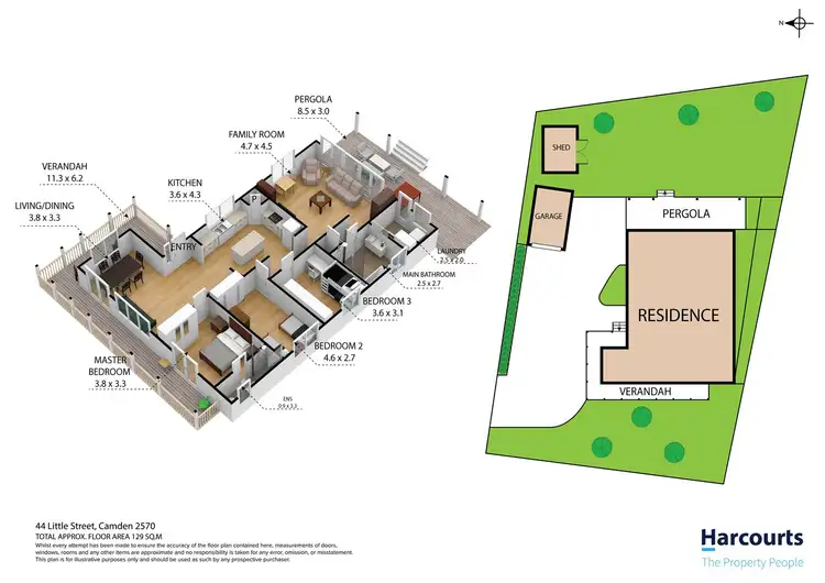 Floorplan of Homely house listing, 44 Little Street, Camden NSW 2570