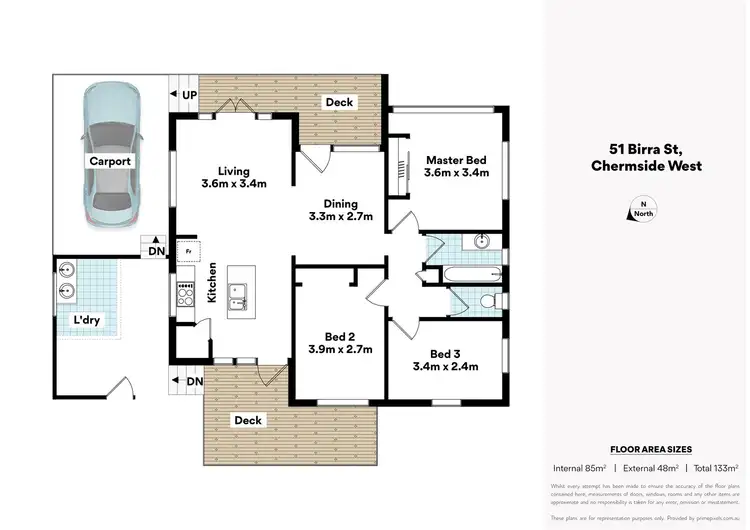 Floorplan of Homely house listing, 51 Birra Street, Chermside West QLD 4032