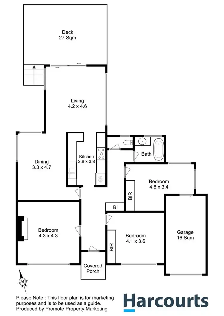 Floorplan of Homely house listing, 7 Valentine Street, New Town TAS 7008