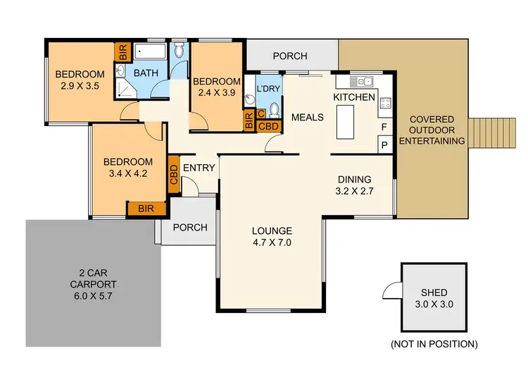 Floorplan of Homely house listing, 207 Forest Road, Boronia VIC 3155